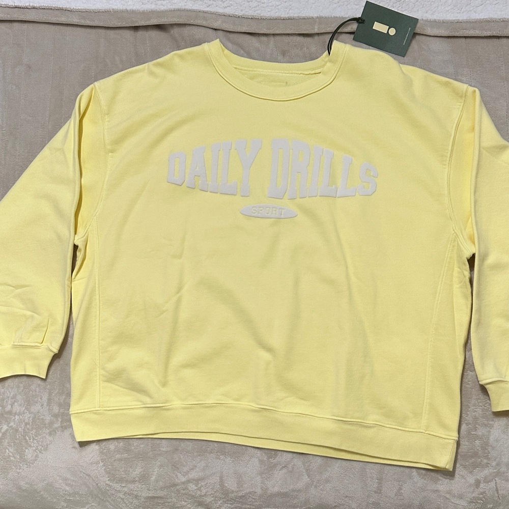 Daily Drills Light Yellow Sweatshirt